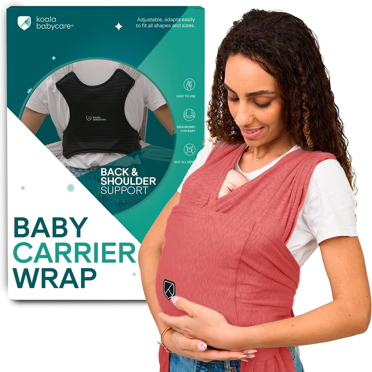 KOALA BABYCARE draagdoek voor baby's 2-in-1