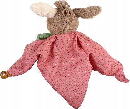 STERNTALER komforter kocyk do przytulania OSIOŁEK EMMILY 20 cm - różowo-szara przytulanka dla niemowląt 0+