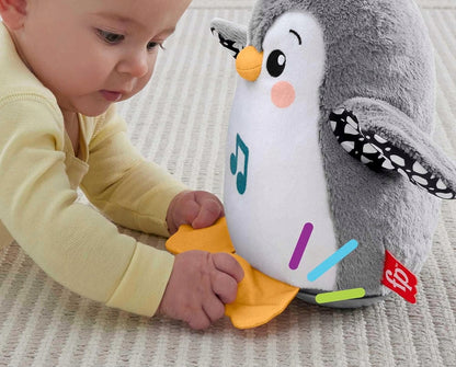 FISHER-PRICE HNC10 Wipp-Pinguin mit Melodien 21 cm