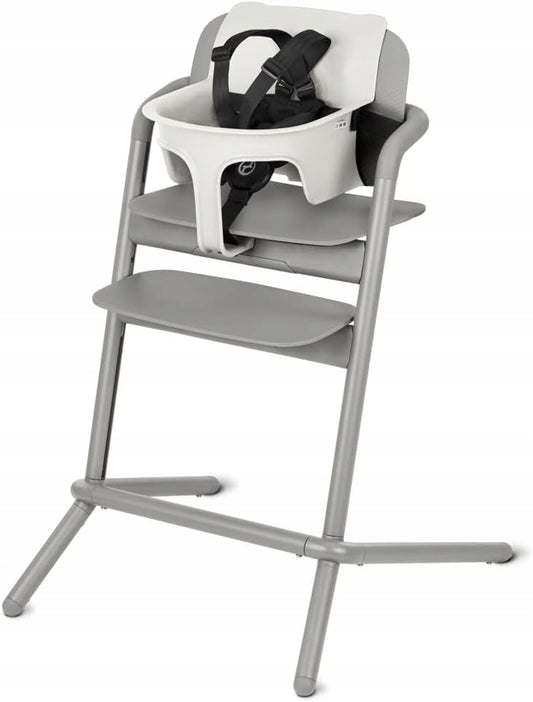CYBEX GOLD Lemo Baby Set2 ogranicznik do krzesełka, biały zestaw dziecięcy do krzesła do karmienia z 5-punktową uprzężą
