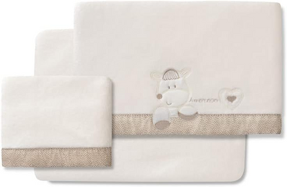 INTERBABY 3-delige fleece beddengoedset.