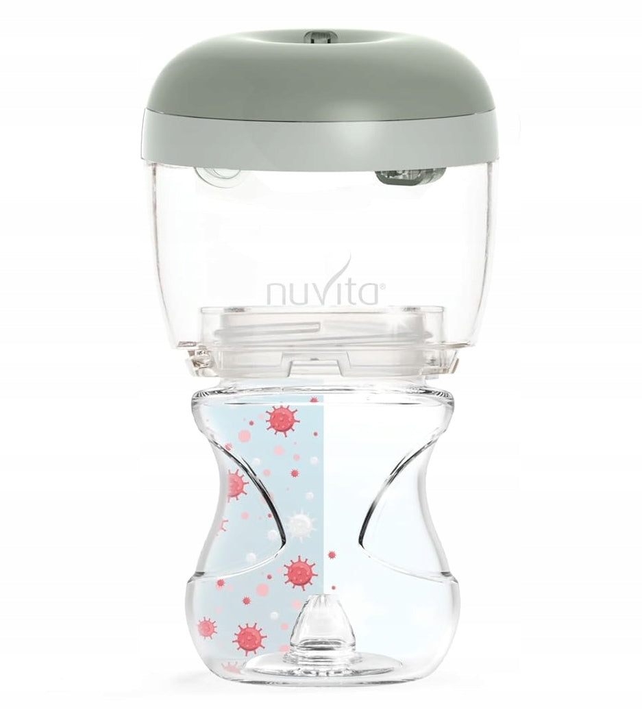 NUVITA MellyPlus 2 φορητός αποστειρωτής UV για πιπίλες μπιμπερό 2 λεπτά