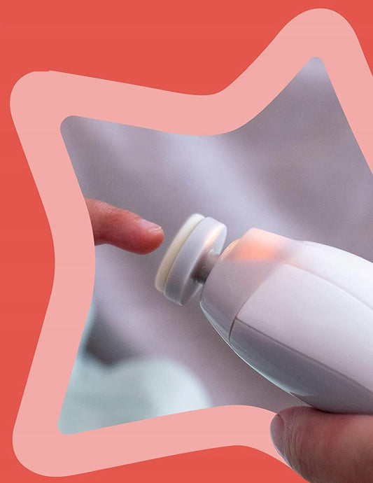TOMMEE TIPPEE elektrický pilník na nehty s LED světlem pro děti a dospělé