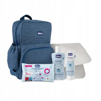 CHICCO Natural rugzak tas voor luiers en accessoires + cosmetica