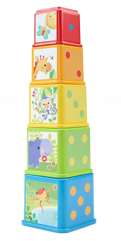 FISHER-PRICE stapelpiramide met dieren 5el. 6m+