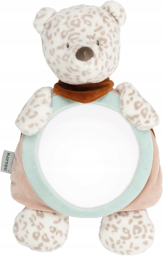 NATTOU Jungo autospiegel voor babyobservatie PANTERA SNOW