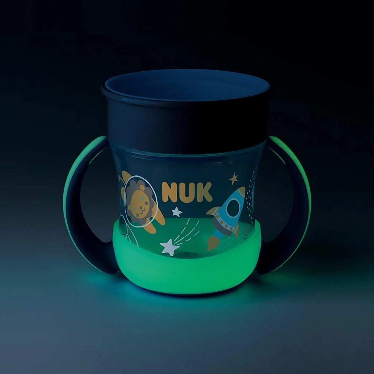 NUK Mini Magic Cup gobelet anti-fuite lumineux dans le noir à 360° 160 ml 6 m+