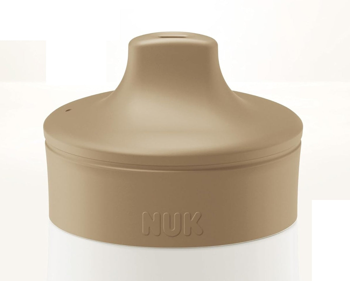 NUK Mini-Me Sip stalowa butelka z twardym ustnikiem 300 ml 9 m+ LIS, beżowa, odporna na rozlewanie