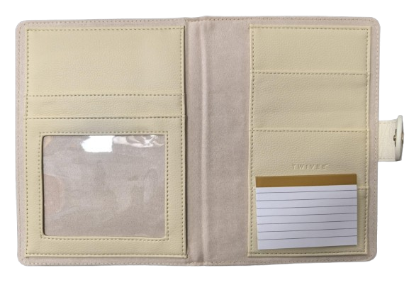 TWIVEE Love etui voor zwangerschapskaart van kunstleer 15,5 x 21 cm