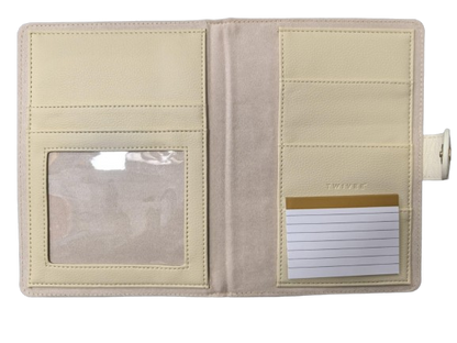 TWIVEE Love etui voor zwangerschapskaart van kunstleer 15,5 x 21 cm