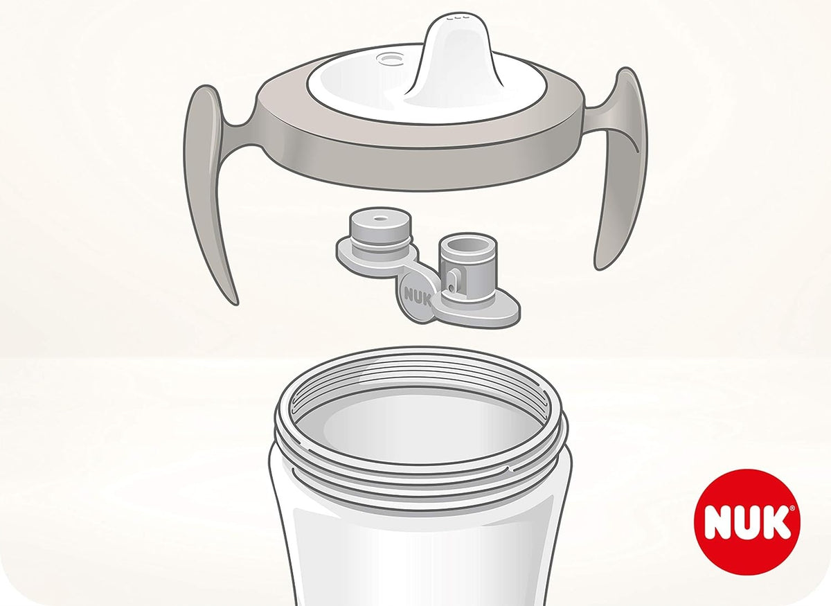 NUK Trainer Vaso Antiderrame Corazón 6 m+ 230 ml