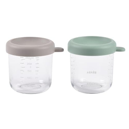 BÉABA glazen voedselcontainers 2 st.