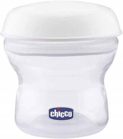 CHICCO recipiente pentru lapte 4 x 150 ml + suzetă cu capac