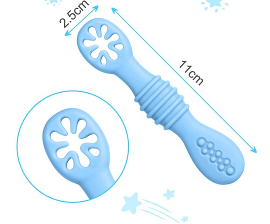 VICLOON Silikonlöffel-Set für feste Nahrung 4 Stück 11 cm