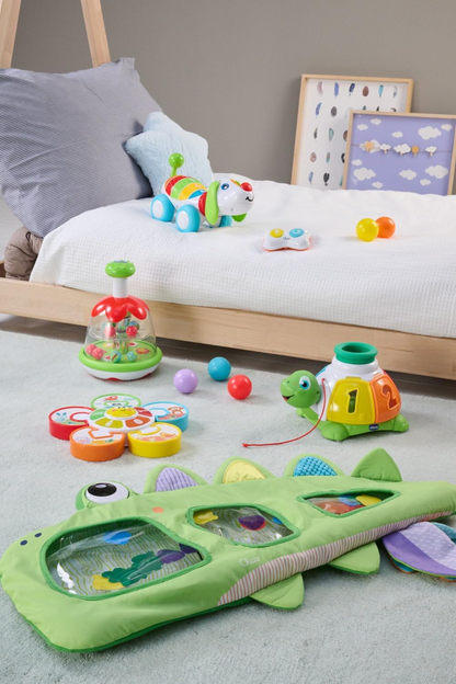 CHICCO Rainbow Spinner tol met weidemotief 16 x 22 cm 6 m+