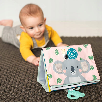 TAF TOYS książka sensoryczna kontrastowa LUSTERKO z kolorowym koalą dla niemowląt 0+ i gryzakiem