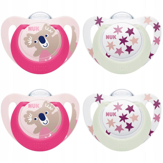 NUK STAR Day&Night succhietto calmante x4 18-36 mesi