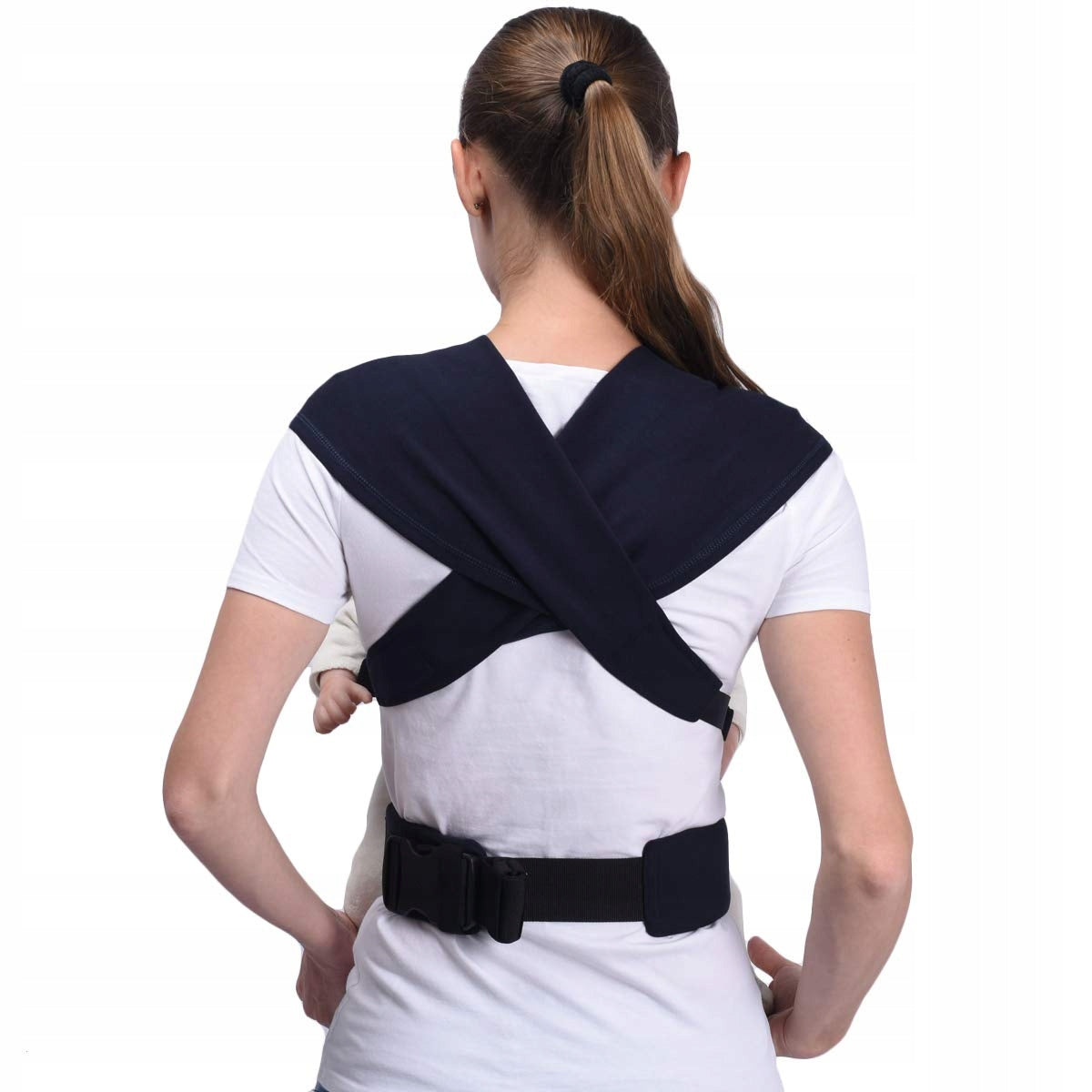 BEBAMOUR nosidełko ergonomiczne do 15kg, szare nosidło miękkie z pasem biodrowym i szerokimi szelkami