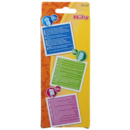 Nuby ID754 tandenborstelset blauw x3