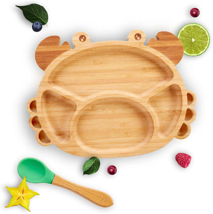 KLEINER FUCHS plate with suction cup + spoon
