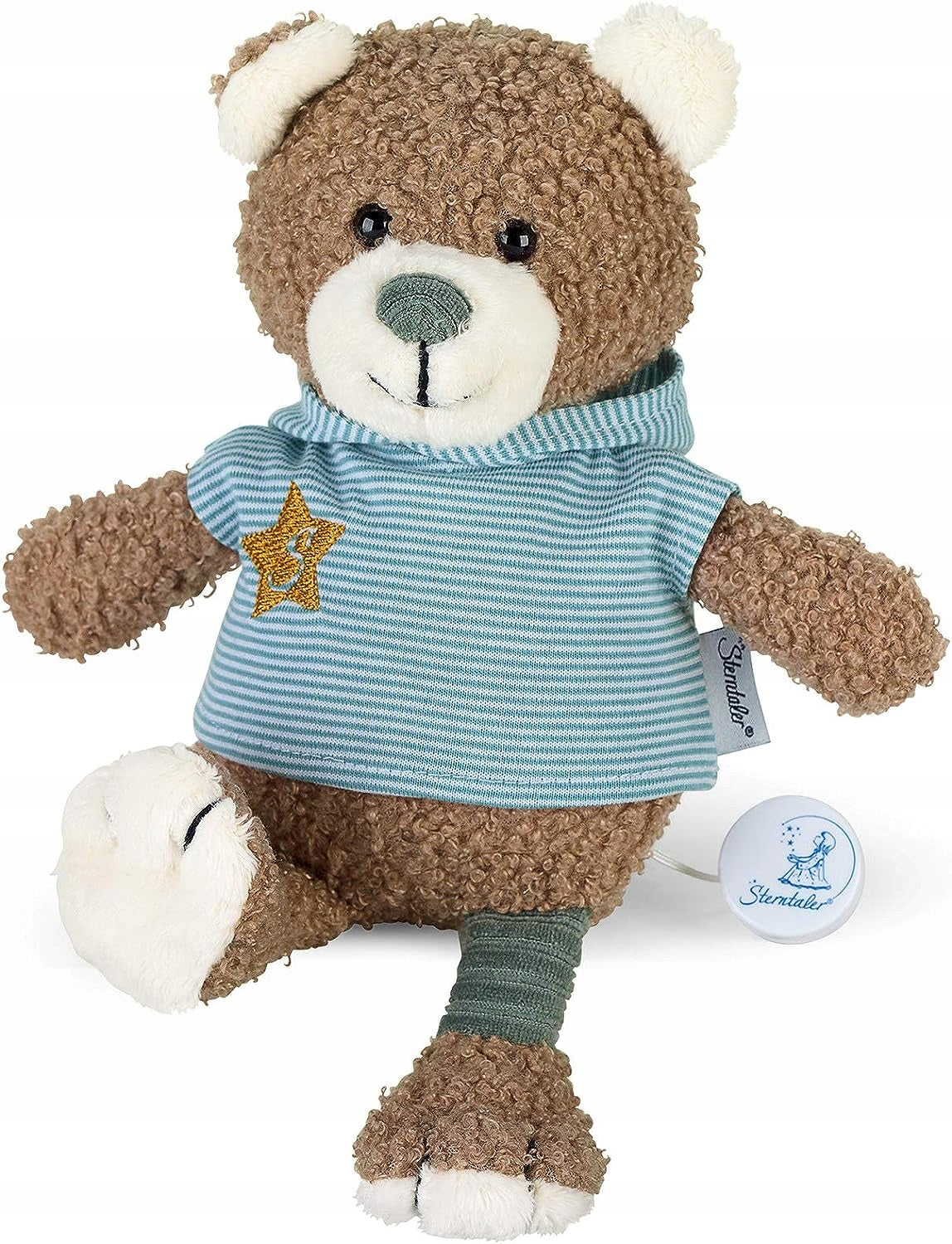 STERNTALER Niedźwiedź Ben z pozytywką 18 cm "O, pluszowa przytulanka dla niemowląt, brązowy miś
