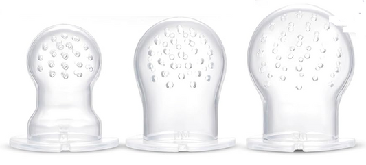 BEBI BORN mordedor dispensador de frutas para bebés 3-24m con 3 boquillas