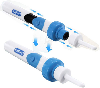 C-EARS dispositivo elettrico per la pulizia delle orecchie + custodia e spazzolino
