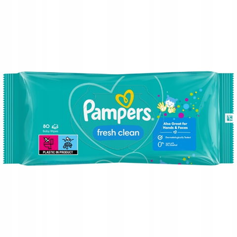PAMPERS FRESH CLEAN Feuchttücher x80