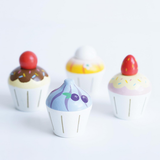 LE TOY VAN set de 4 cupcakes de madera