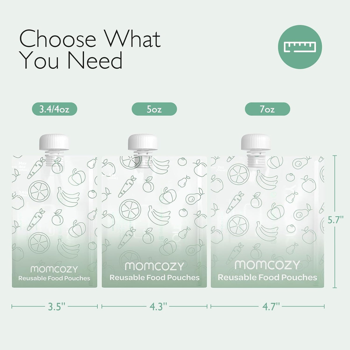 MOMCOZY set of 10 reusable tubes