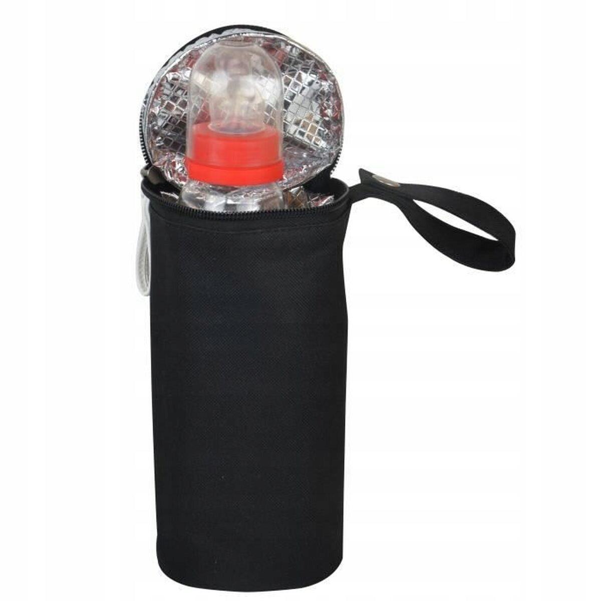 BABY ON BOARD torba na pieluchy i akcesoria SIMPLY SWIRL czarna z termicznym pokrowcem na butelkę