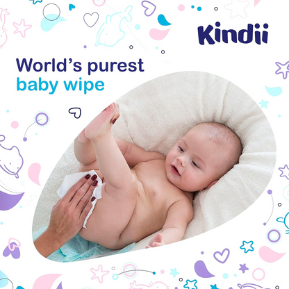 KINDII Pure Water 99 vlhčené ubrousky s vodou x60
