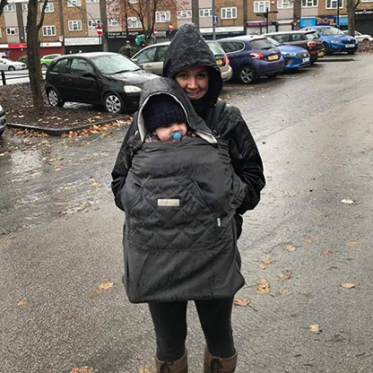 BEBAMOUR waterproof cover for carrycot, pushchair, car seat