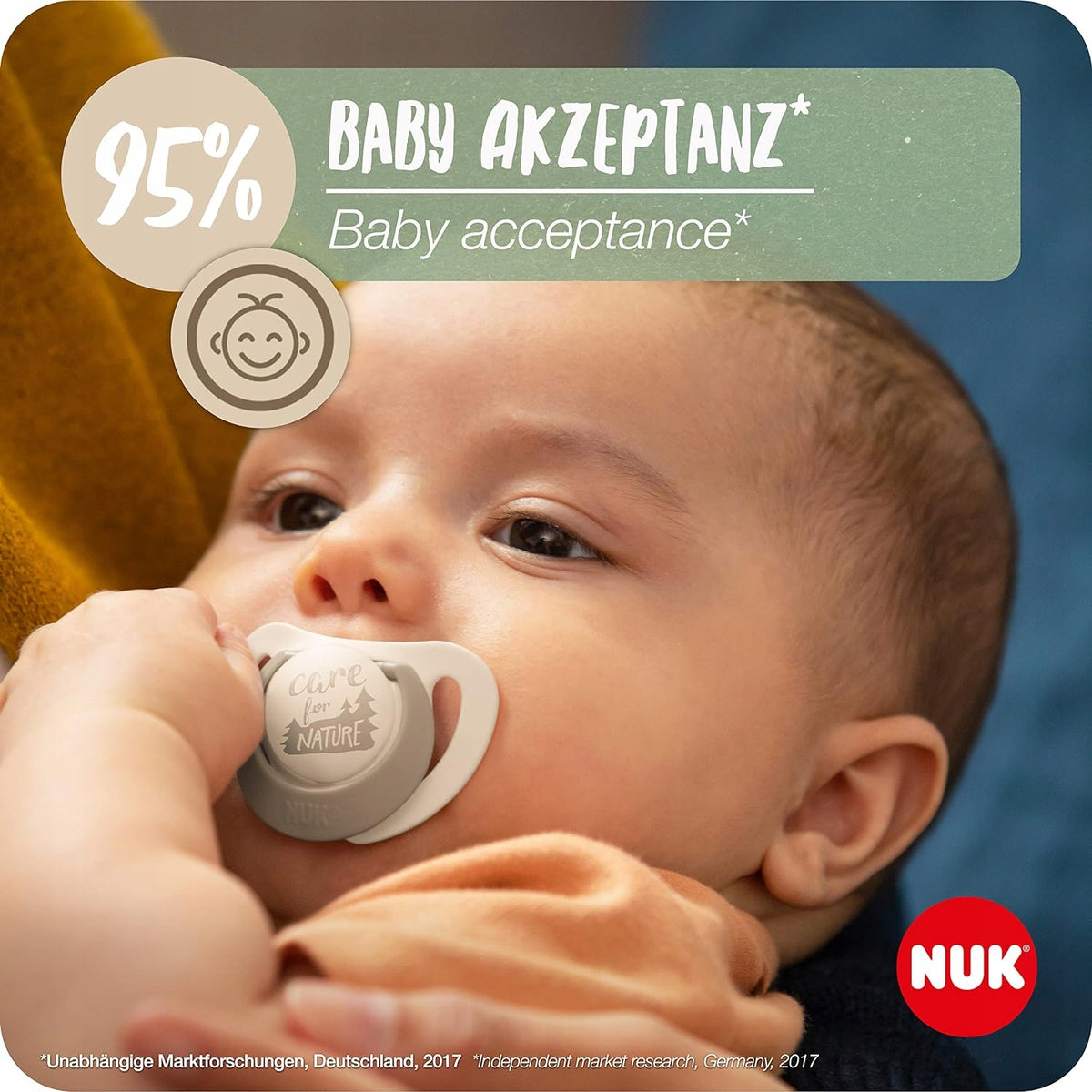 NUK for Nature sucette apaisante x 2 latex 18-36 mois