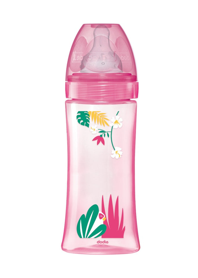 DODIE fles 330 ml speen 3 snelle stroom 6 m+
