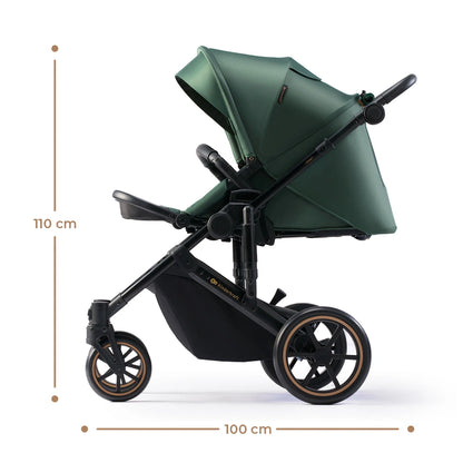 KINDERKRAFT PRIME2 PRO 3-in-1 multifunctionele kinderwagen tot 22kg + autostoeltje MINK PRO