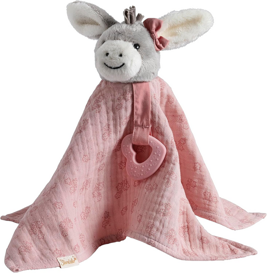 STERNTALER knuffelcomforter met rammelaar en bijtring EZEL EMMI