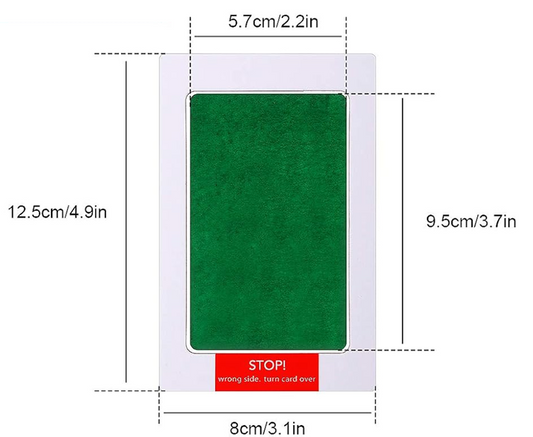 OUTUS 6 kussentjes en 12 vellen voor hand- en voetafdrukken 8 x 12,5 cm