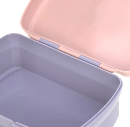 LASSIG lunchbox met uitneembaar snackbakje 460 ml REGENBOOG