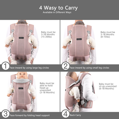 BEBAMOUR soft breathable baby carrier
