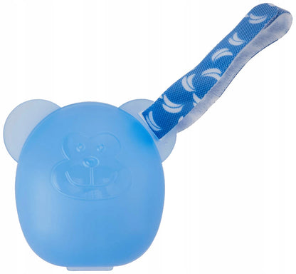 DIAGO monkeycase for 2 sootherscolour bluedimensions 7 x 7 cmmaterial plasticBPA-freeNew condition
