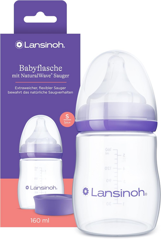 LANSINOH fles 160 ml speen S