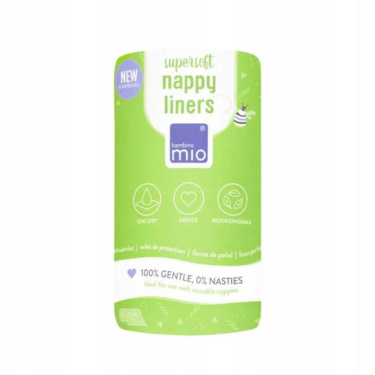 BAMBINO MIO forros para pañales hojas absorbentes 100 unidades