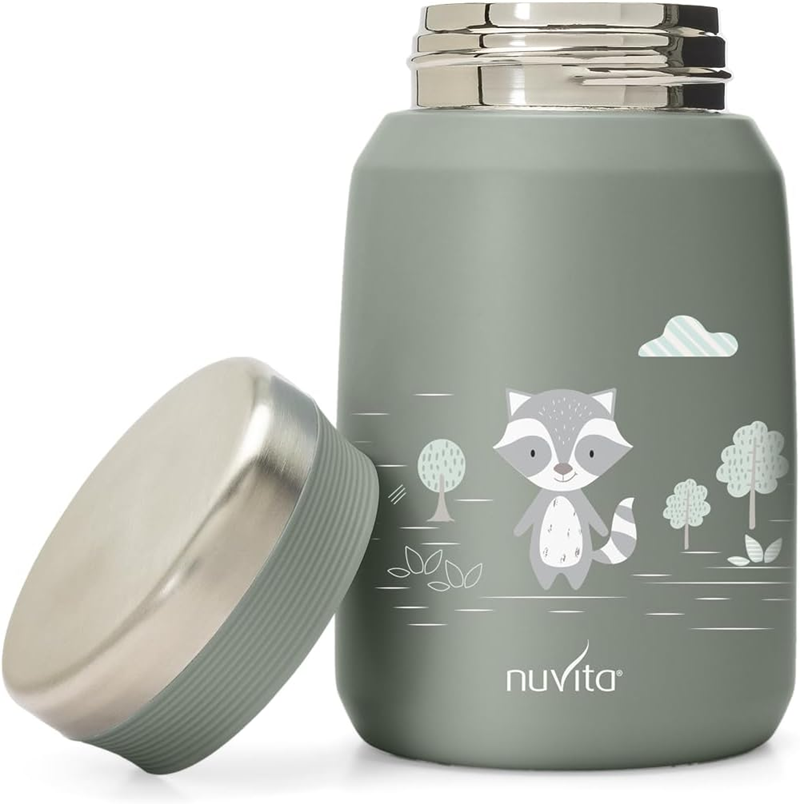NUVITA 4472 roestvrijstalen lunchthermosfles 500 ml 6 m+