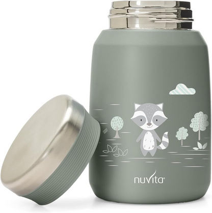 NUVITA 4472 roestvrijstalen lunchthermosfles 500 ml 6 m+