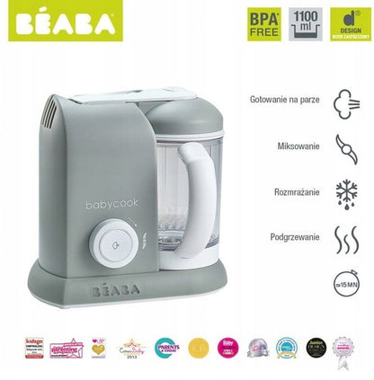 BEABA Babycook Robot de cocina 4 en 1 vaporera y batidora