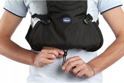 CHICCO EASY FIT nosidełko ergonomiczne czarne, miękkie nosidło dla noworodka od urodzenia do 9 kg