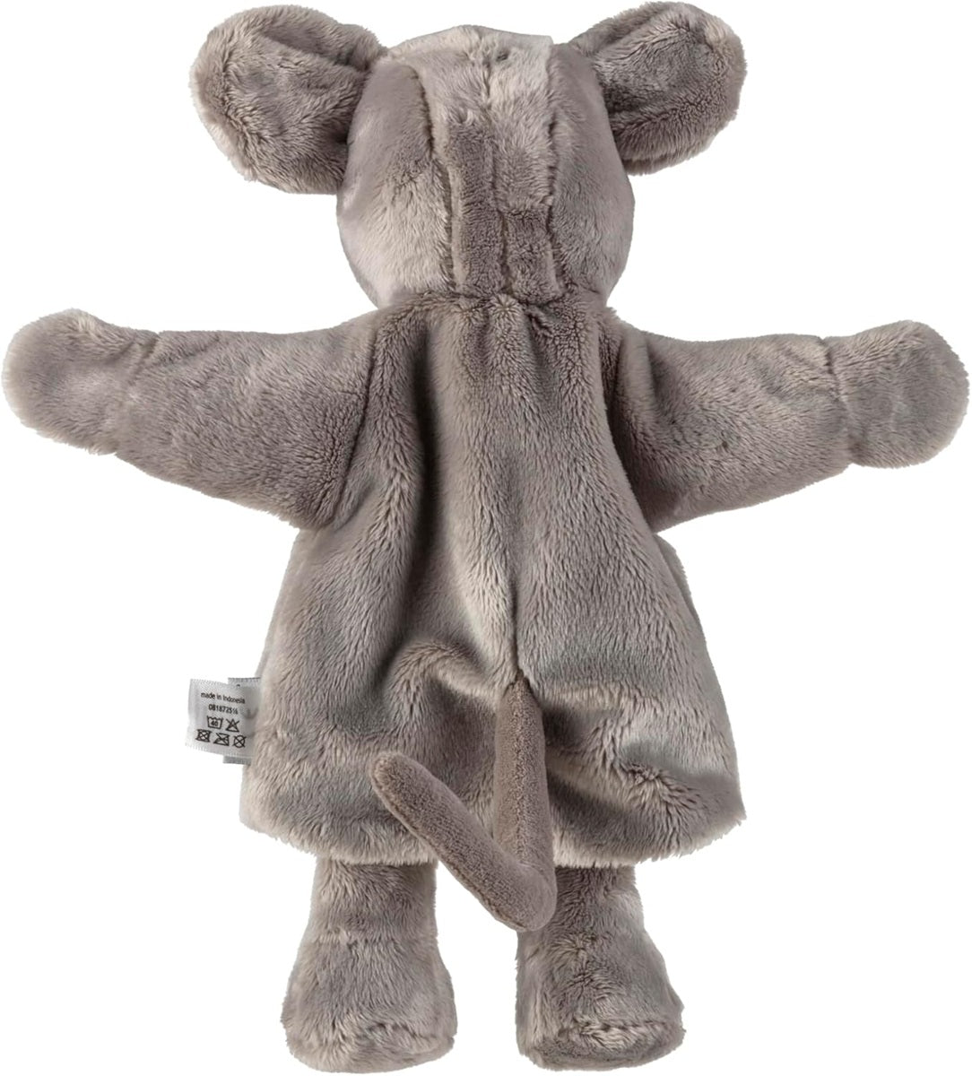 STERNTALER pluszowa pacynka do odgrywania ról MYSZ 30 cm, szara, miękka maskotka dla dzieci