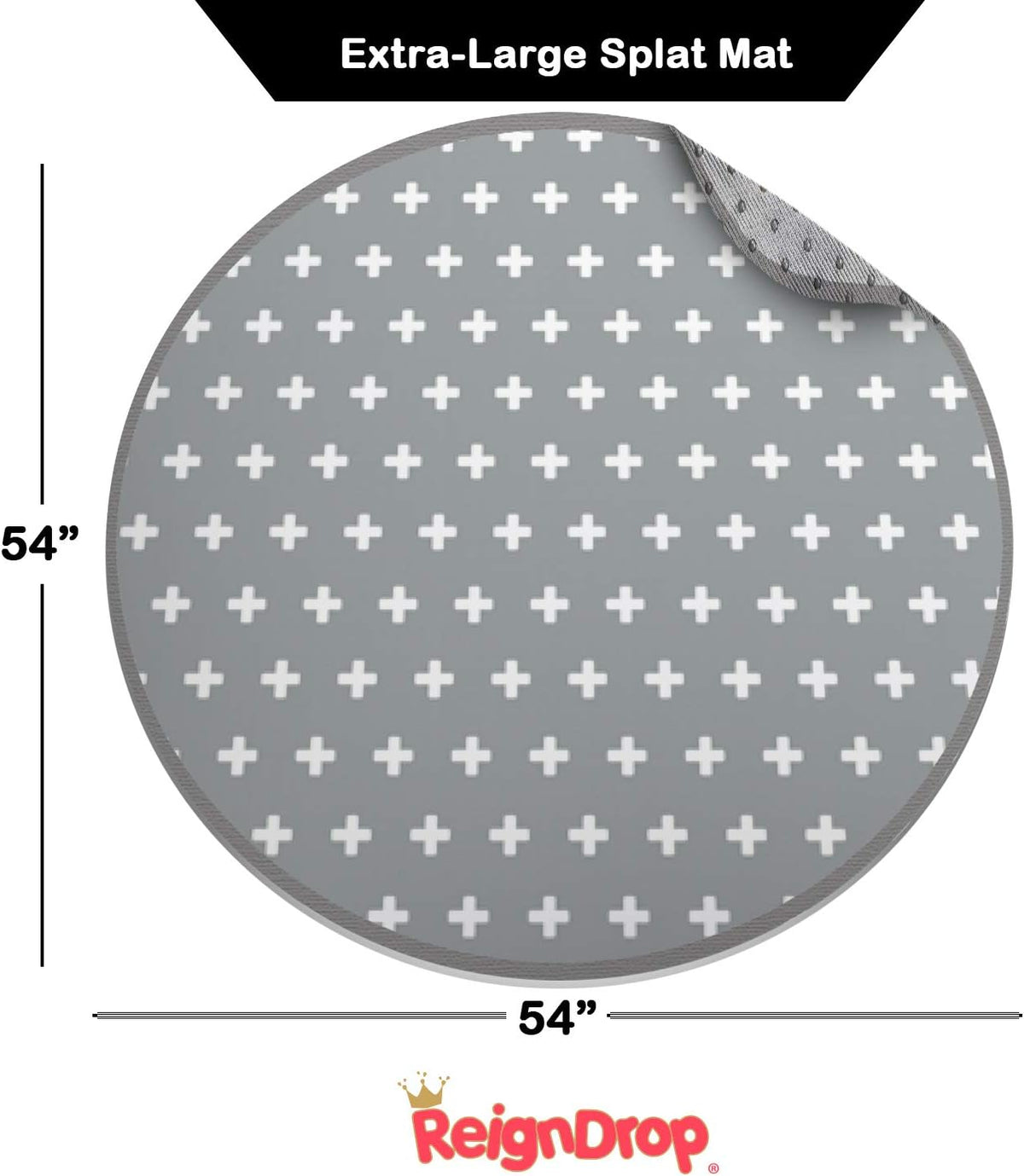 REIGNDROP mat beschermfolie ONDERLEGGER 136x136 3 lagen
