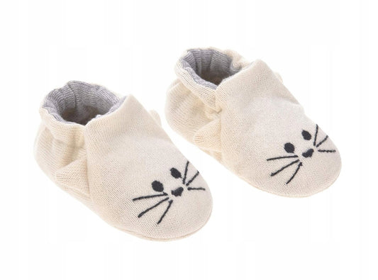 LASSIG Little Chums Cat ZAPATOS PARA BEBÉ de algodón orgánico con bolsa